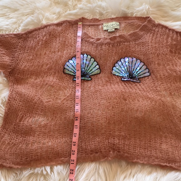 Wildfox White Label Shell Bra Lost Knit Sweater - Picture 9 of 13